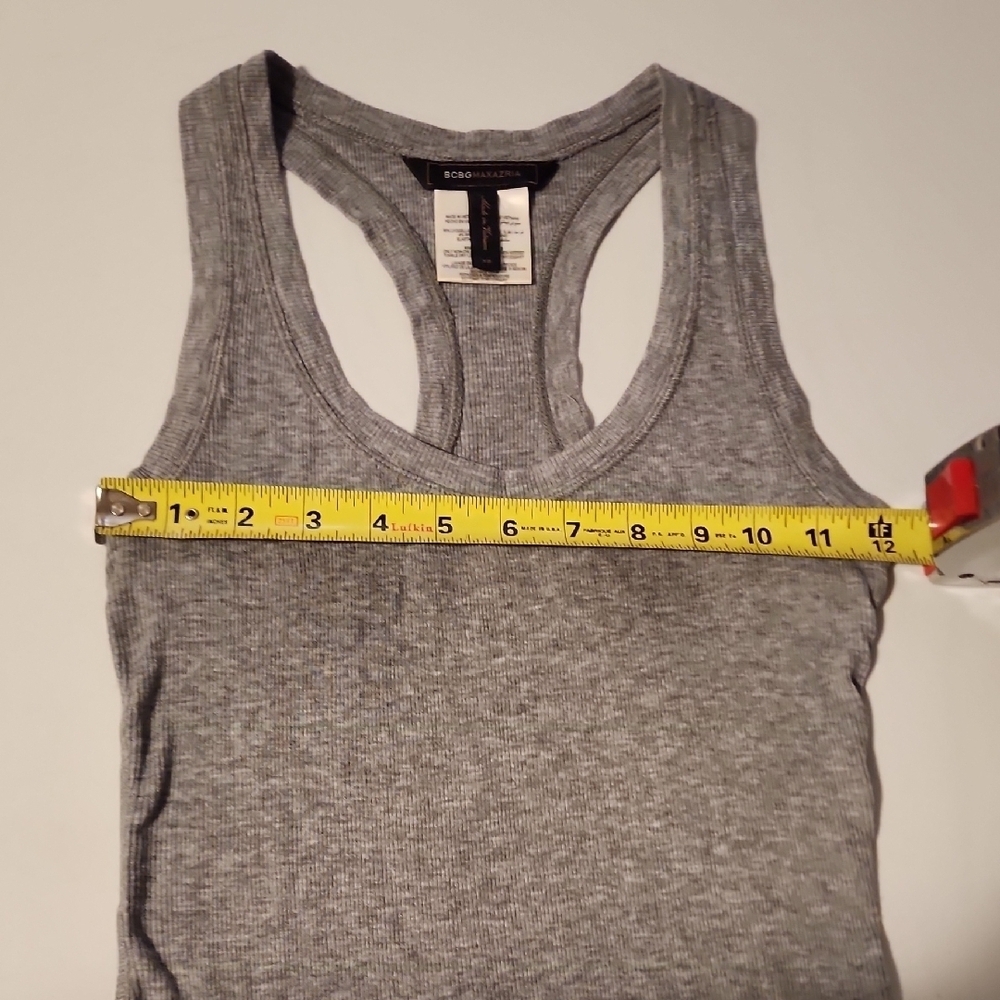 BCBGMaxAzria Gray Cut Out Sleeveless Tank Top - Picture 3 of 6